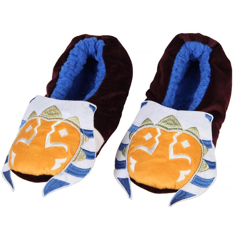 Star Wars Clone Wars Ahsoka Tano Slipper Socks No-Slip Sole, 1 of 5