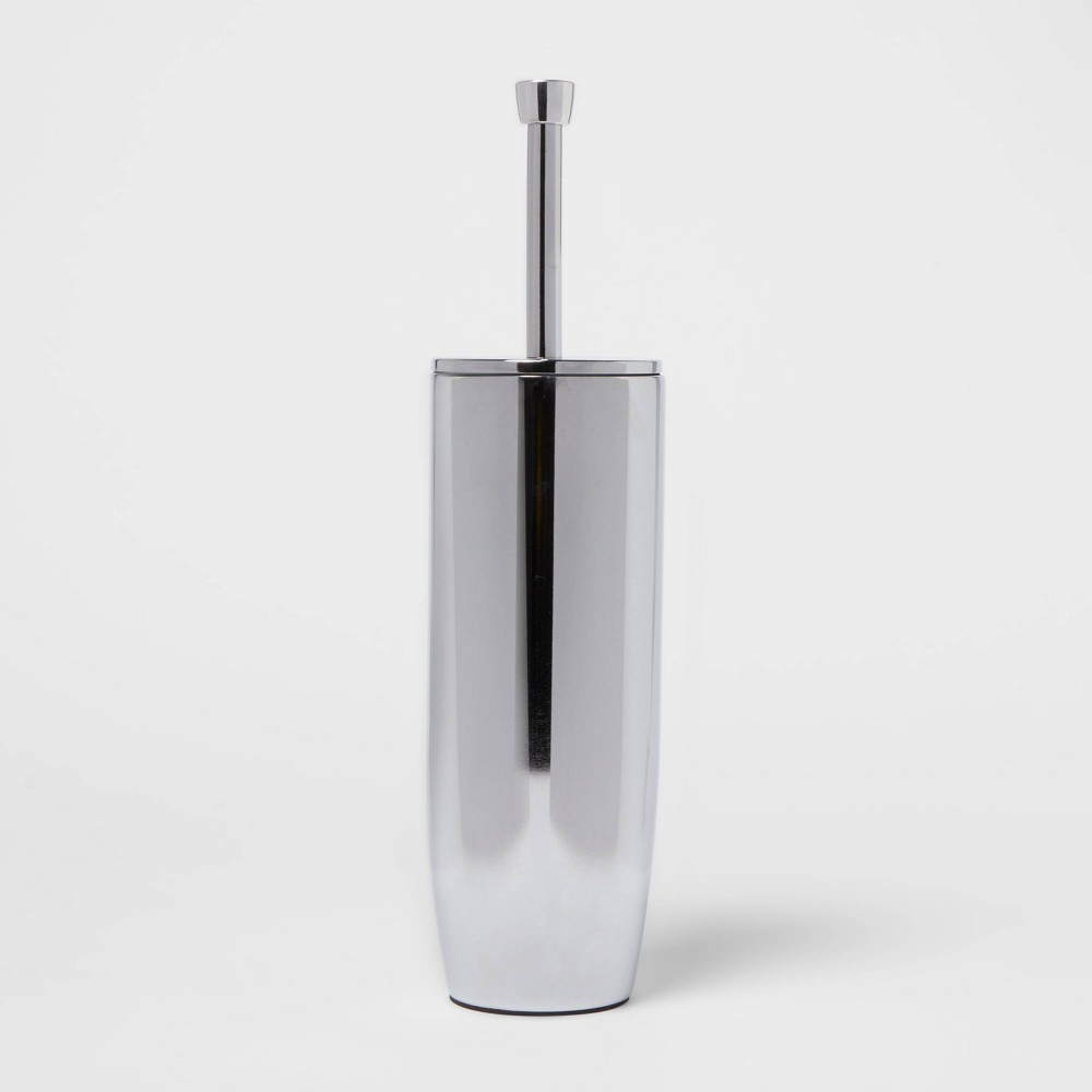 Photos - Toilet Brush Solid Modern  Chrome - Threshold™