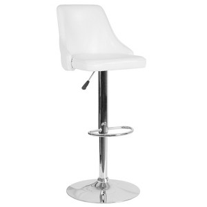 Emma and Oliver Contemporary Adjustable Height Barstool - 1 of 4