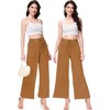 Anna-Kaci Women's High Waist Drawstring Long Pants Relaxed Loose Pants with Pockets - 4 of 4