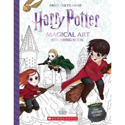 Harry Potter: Magical Art Coloring Book - (Paperback)