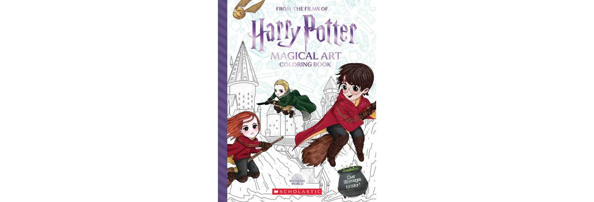 Harry Potter: Magical Art Coloring Book - (Paperback)