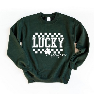Simply Sage Market Women's Graphic Sweatshirt Lucky Season Checkered