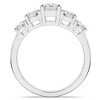 Pompeii3 2Ct Round Cut Diamond Five Stone Wedding Ring Anniversary Gold Band Lab Created - 3 of 4