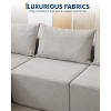 108" Boneless Cloud Sectional Sofa - Modular L-shape with left chaise & sofa bed design, no assembly required - 4 of 4