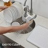 LunaLulinlk Dish Drainer Rack - Plate, Silverware, Pots, and Pans Drying Rack for Kitchen with Beechwood Handles. Featuring Modern Retro Design - 4 of 4