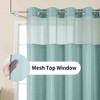 BAGOKIE 72"x75" Waffle Weave Hookless Shower Curtain, Pack of 1 - 3 of 4
