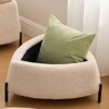 FONTOI 29.9" 2-Piece Storage Ottoman Set, Footrest Shoe Stool, Coffee Side Table With Reversible Lid for Living Room, Camel, 29.9"*17.3"*29.9" - 4 of 4