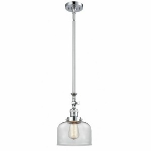 Bell - 1 Light Stem Hung Tiltable Mini Pendant In Industrial Style-14 Inches Tall and 8 Inches Wide - 1 of 1
