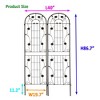 JUJABU 2 Pack Metal Garden Trellis 86.7" x 19.7"  for Climbing Plants Outdoor Flower Support - 2 of 4