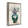 Stupell Industries Floral Oriental Vase Black Framed Floater Canvas Wall Art - 3 of 4