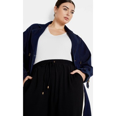 Women's Plus Size Annie V Top - white | CITY CHIC