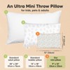 KeaBabies Mini Toddler Pillow with Pillowcase, 9x13 Small Pillow for Toddler, Soft Kids Pillow for Sleeping, Travel, Age 2-4 - 2 of 4