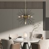 Maxax 25.6" 7-Light Gold/Black Starburst Chandelier - 4 of 4
