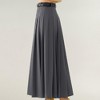 Anna-Kaci Women's High Waist Pleated Maxi Skirt with Structured A-Line Silhouette - 4 of 4