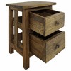 vidaXL Nightstand Solid Mahogany Wood 15.7"x11.8"x20.1" - 4 of 4