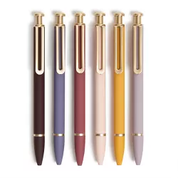 U Brands 6ct Ballpoint Pens Soft Touch Monterey Cottage Core