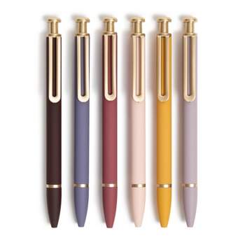 U Brands 6ct Ballpoint Pens Soft Touch Monterey Cottage Core