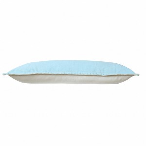 HomeRoots 14" X 36" Light Blue 100% Cotton Zippered Pillow - 1 of 4