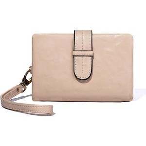BEAFUP Women's Wallets - RFID Blocking PU Leather Wallet - Stylish Compact Bifold Design with Detachable Wrist Strap for Everyday Carry - 1 of 4