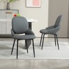 DYHOME Dining Chairs Modern Kitchen Chairs Set of 2, PU Leather Restaurant Chairs - 2 of 4