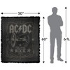 ACDC Rock Label Blanket 50"x60" Woven Tapestry - 2 of 4