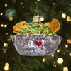 Kurt Adler Noble Gems Glass Ornament for Christmas Tree, "I Love Guacamole" Bowl - 2 of 3