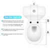 Bidet Toilet Seat Elongated for Toilet, Dual Nozzle Self-Cleaning PP Bidet Attachment, Non-Electric Feminine Hygiene Toilet Seat Cover for Women - 3 of 4