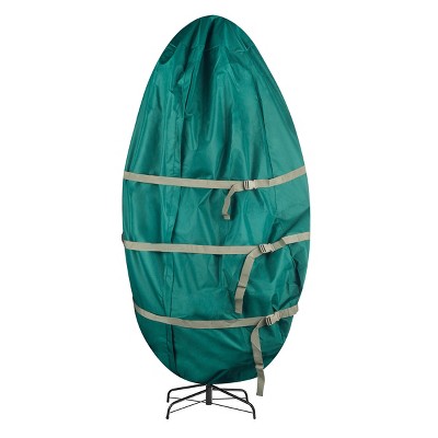 Hastings Home 9' Upright Canvas Tree Storage Cover - Green/Gold