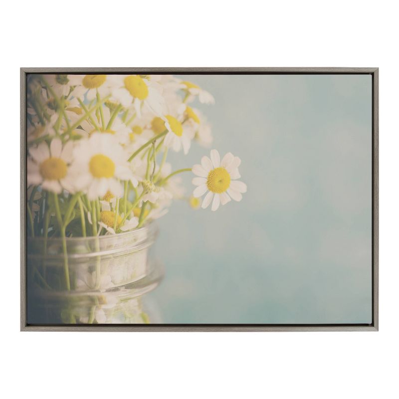 28&#34; x 38&#34; Sylvie Unaffected Air Framed Canvas by Laura Evans Gray - Kate & Laurel All Things Decor: UV-Resistant, Easy-Hang, Modern Botanical Art, 1 of 8