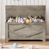 39.4" Storage Chest, Wooden Toy Storage Bench, Lift-Top Large Toy Chest with Safety Hinge for Entryway, Living Room, Bedroom - 4 of 4