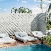 Wooakway 47" x 72" White Metal Garden Trellis Privacy Screen Indoor Outdoor Room Divider Lattice Panel - 4 of 4