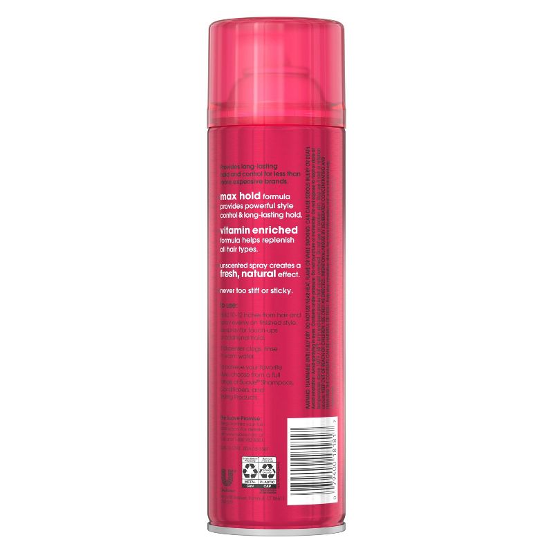 Suave Max Hold Unscented Hairspray - 11oz, 6 of 7