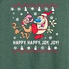 Women's - Ren & Stimpy - Happy Happy Joy Joy Lightweight French Terry Wide Neck Long Sleeve Shirt - 2 of 4