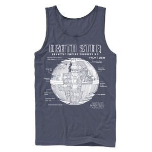 Men's Star Wars Death Star Galactic Empire Engineering Tank Top - 1 of 3