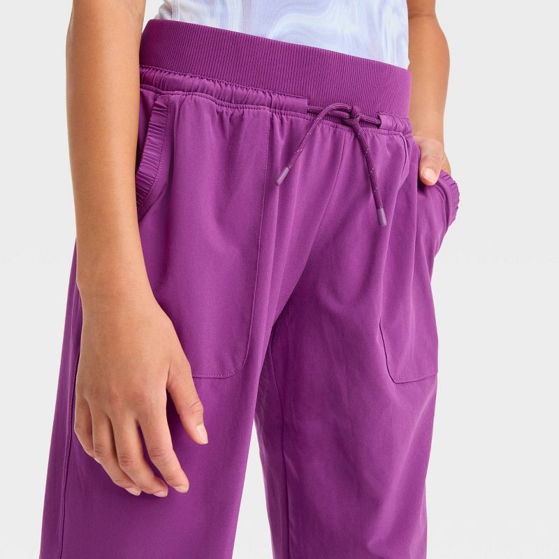 Girls&#39; Lined Woven Joggers - All In Motion™, 4 of 5