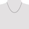 Black Bow Jewelry 2.4mm 14k White Gold Diamond Cut Round Box Chain Necklace - 2 of 4
