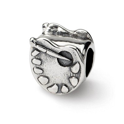 Black Bow Jewelry Sterling Silver Artists Palette Bead Charm