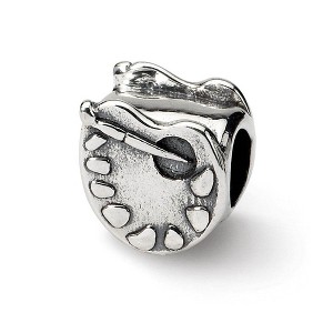 Black Bow Jewelry Sterling Silver Artists Palette Bead Charm - 1 of 3