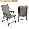 Yaheetech Set of 4 Outdoor Texteline Folding Dining Chairs - 3 of 4