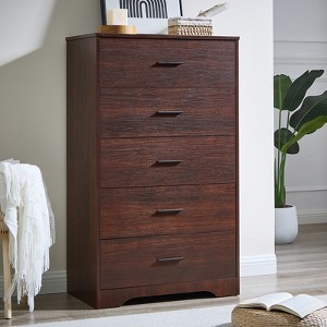 Farmhouse Wood Dresser for Bedroom, Drawers of Dressers - 1 of 4