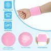 Unique Bargains Terry Cloth Sports Athletic Gym Headband Wristband Sweatband 10 Sets - 4 of 4