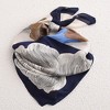 Anna-Kaci Women's Large Floral Print Square Ring Scarf with Soft Silky Fabric Lightweight Versatile Fashion Accessory - 3 of 3