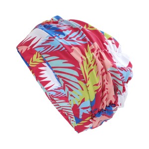 Unique Bargains Nylon Pleated Style Swimming Cap 1Pc - 1 of 4