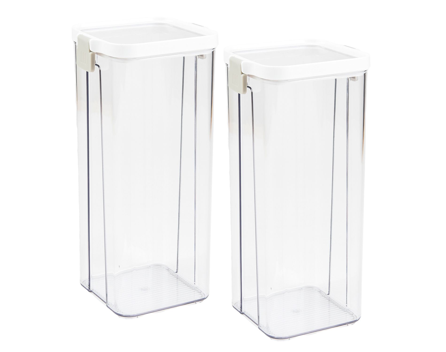 SharpChef 2PK Airtight Food Storage Container with Easy locking lid, Leakproof, Storage For Sugar, Pasta, Beans, Candy, BPA-Free - 1800ml/1.8L/61oz.