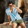 Campus Sutra Men Men's Sea Green & Lavender Horizontal Tie-Dye Shirt - 2 of 3