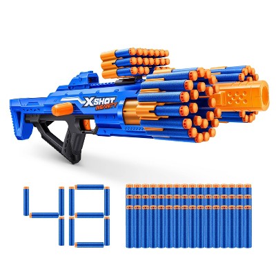 Xshot XShot Excel Double Kickback Foam Dart Blaster Combo Pack (8 Darts, 6  Cans) by ZURU