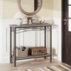 Console Table, 11.80" Narrow Sofa Tables - 4 of 4