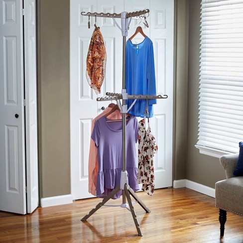 Household Essentials 2 Tier Tripod Clothes Dryer with Clips - image 1 of 3