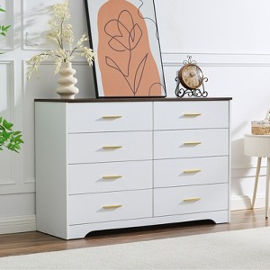 Farmhouse Wood Dresser for Bedroom, Drawers of Dressers - 1 of 4